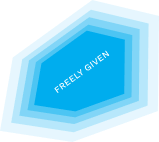 decorative image that says freely-given